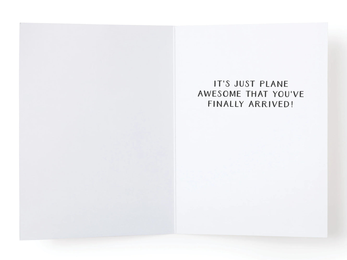 Welcome To The World Little One Plane Banner Greeting Card