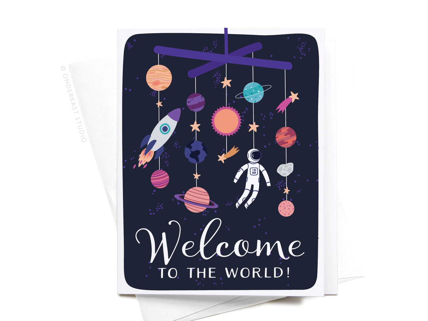 Welcome To The World! Space Baby Greeting Card