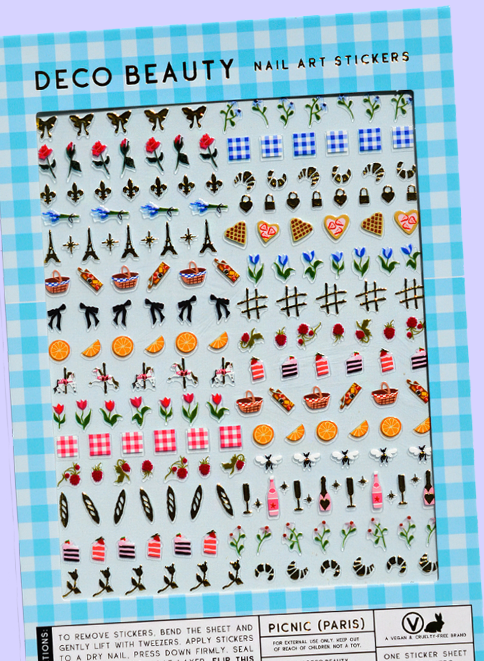 Nail Art Stickers - Picnic (Paris)
