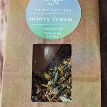 Load image into Gallery viewer, Minty Fresh Herbal Bath Tea Unscented