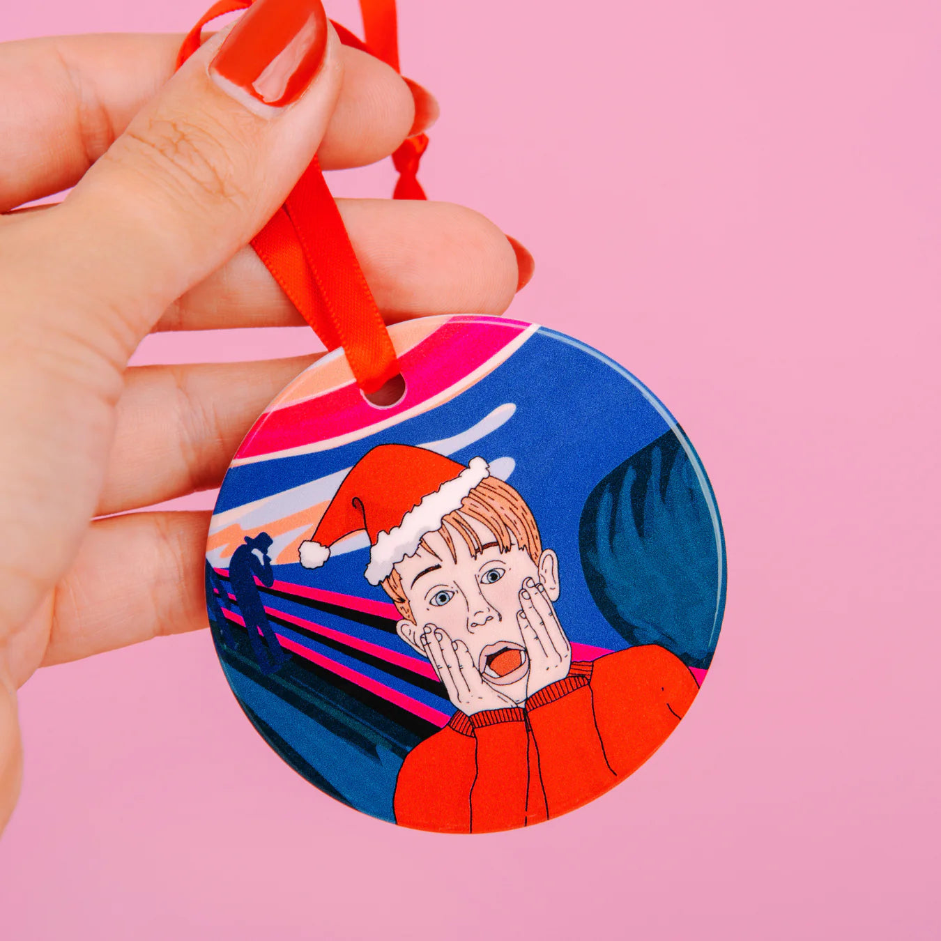 Home Alone Scream Holiday Ornament - Ceramic