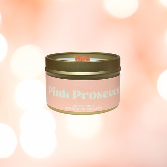 Pink Prosecco Soy Wax Candle