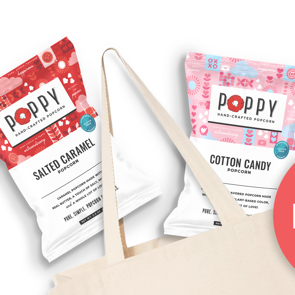 Snack Size Poppy Popcorn Bags - Various