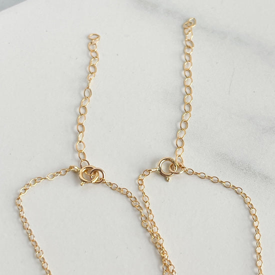 Mama Bear & Baby Bear Necklace Set - 14k Gold Filled