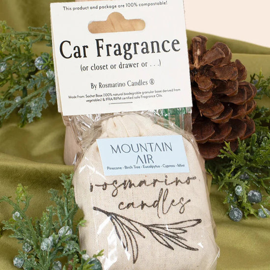 Mountain Air Scent Sachet - For Your Car, Closet, Drawers, etc!