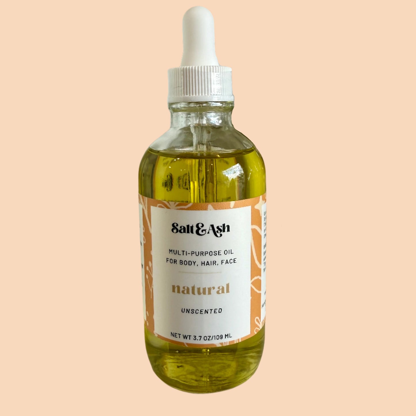 Natural (Unscented) Multi-Use Oil: For Body, Hair, and Face