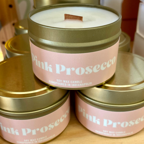 Pink Prosecco Soy Wax Candle