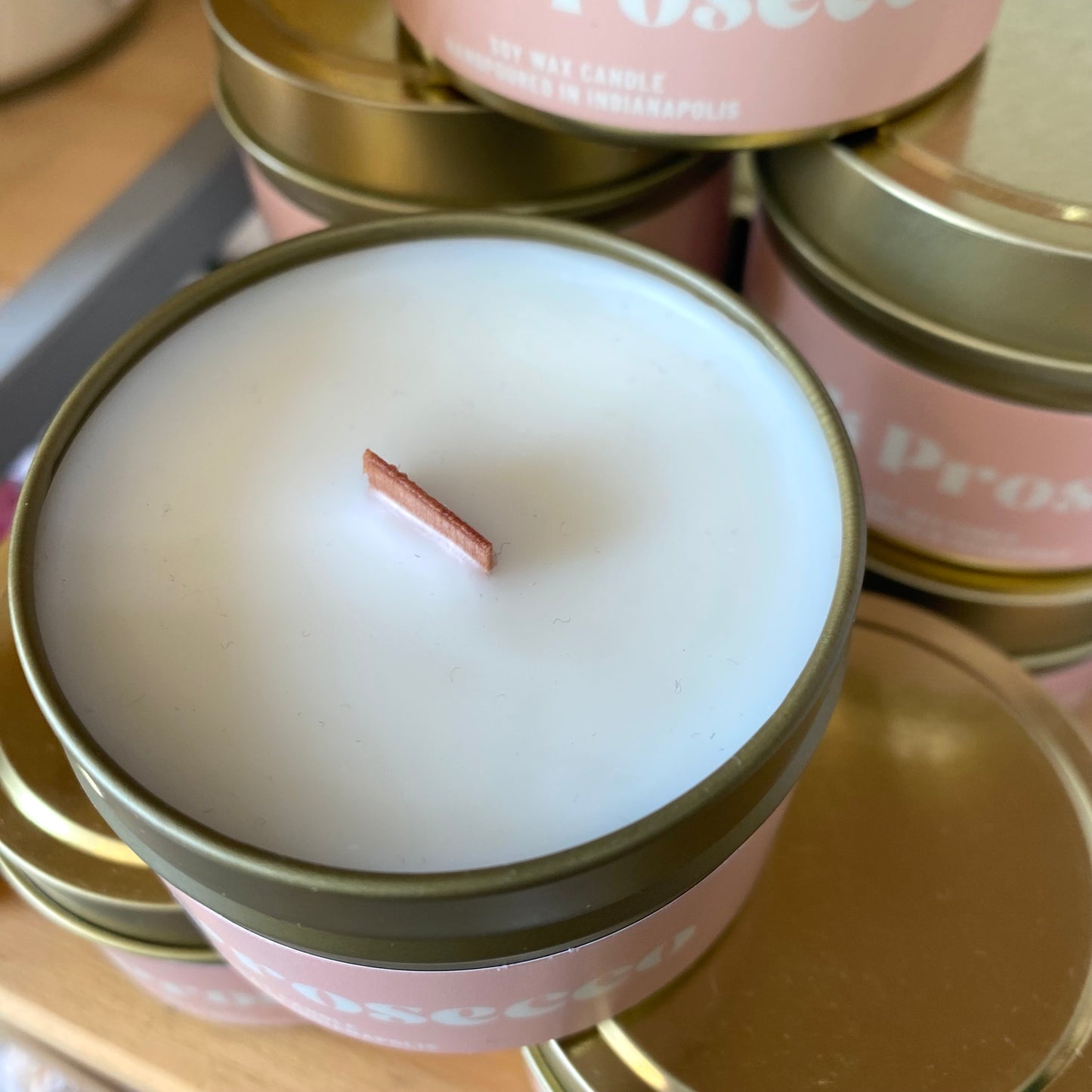 Pink Prosecco Soy Wax Candle