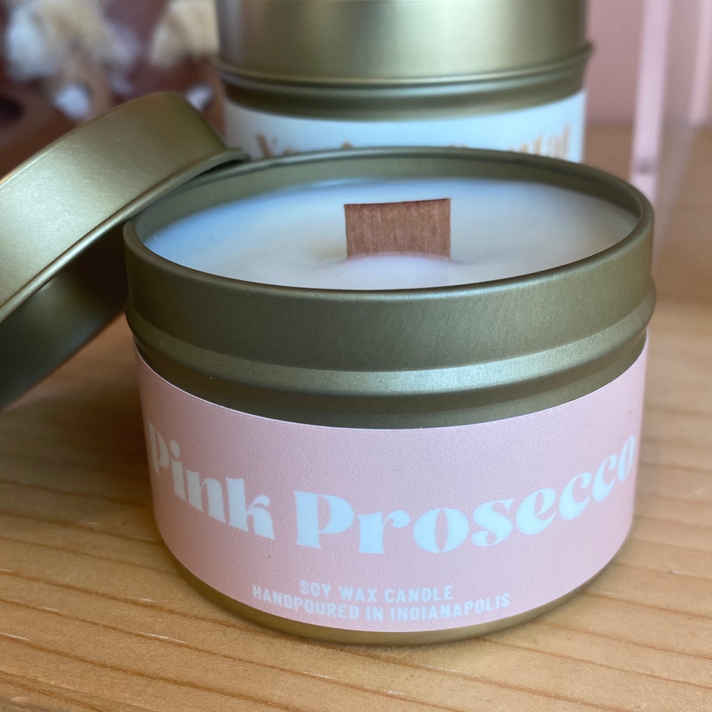 Pink Prosecco Soy Wax Candle