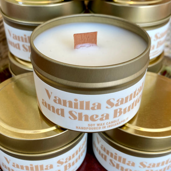 Vanilla Santal and Shea Butter Soy Wax Candle