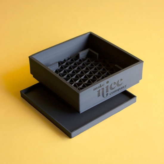 Eco-Friendly 3D Printed Soap Dish - Black