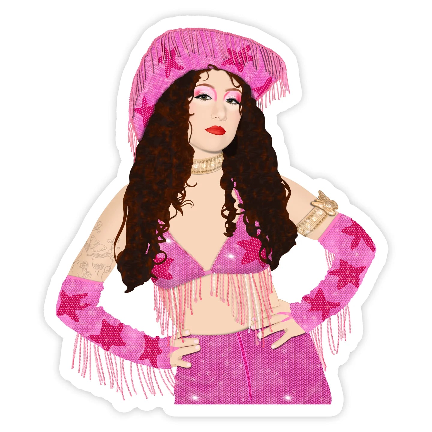 Chappell Roan Pink Pony Club Sticker