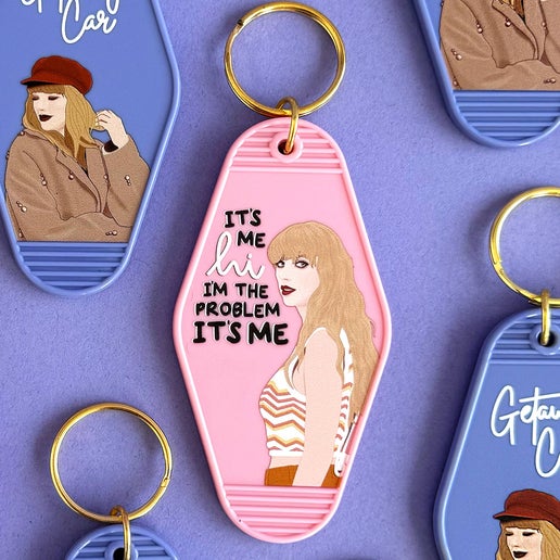 Taylor "I'm The Problem" Motel Keychain