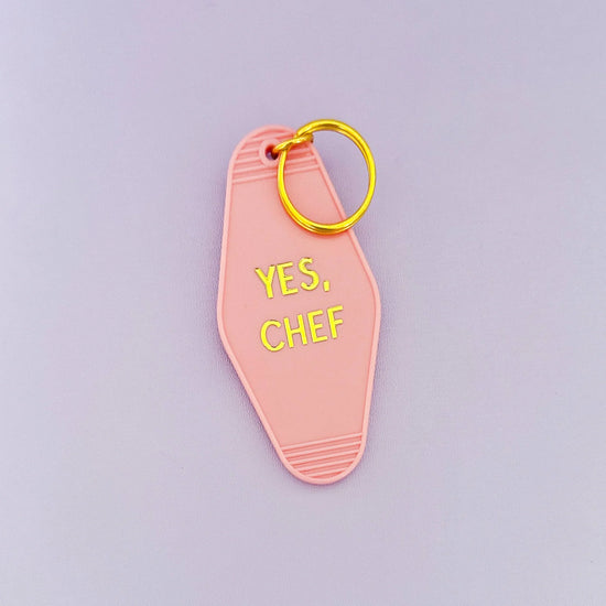 Yes Chef Motel Keychain