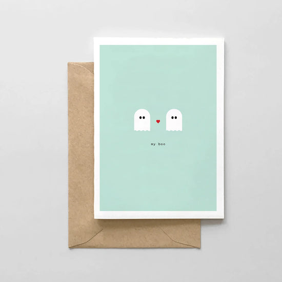 My Boo Ghost Couple Greeting Card