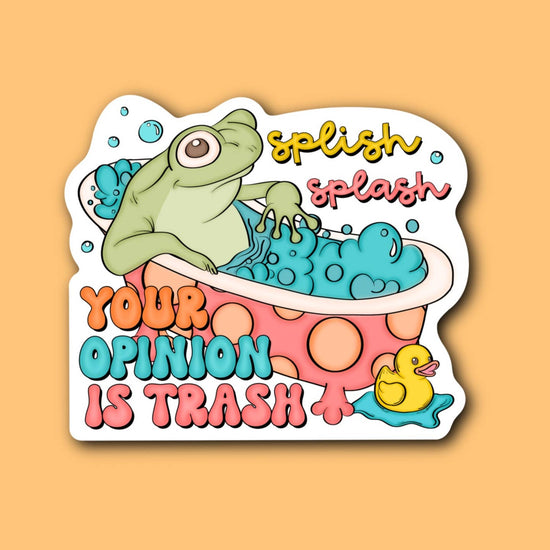 Your Opinion Is Trash Vinyl Sticker