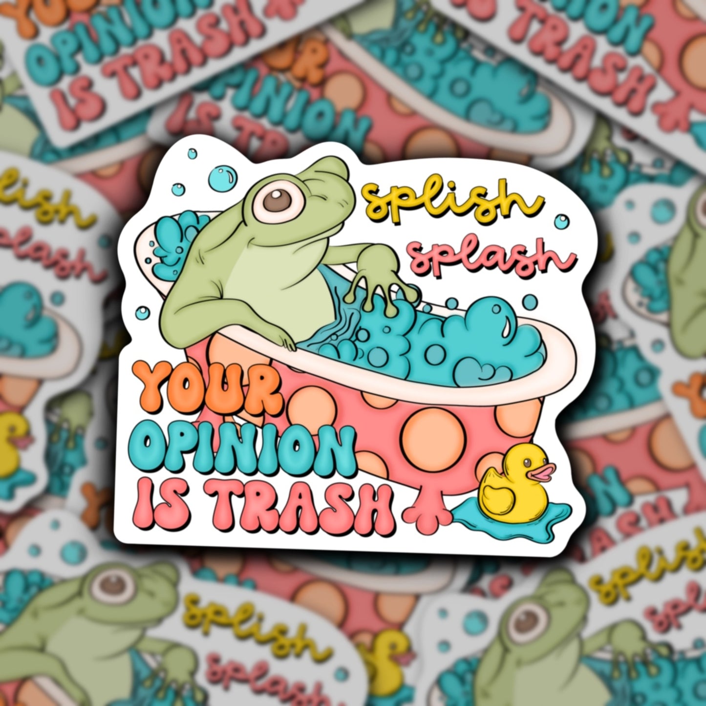 Your Opinion Is Trash Vinyl Sticker