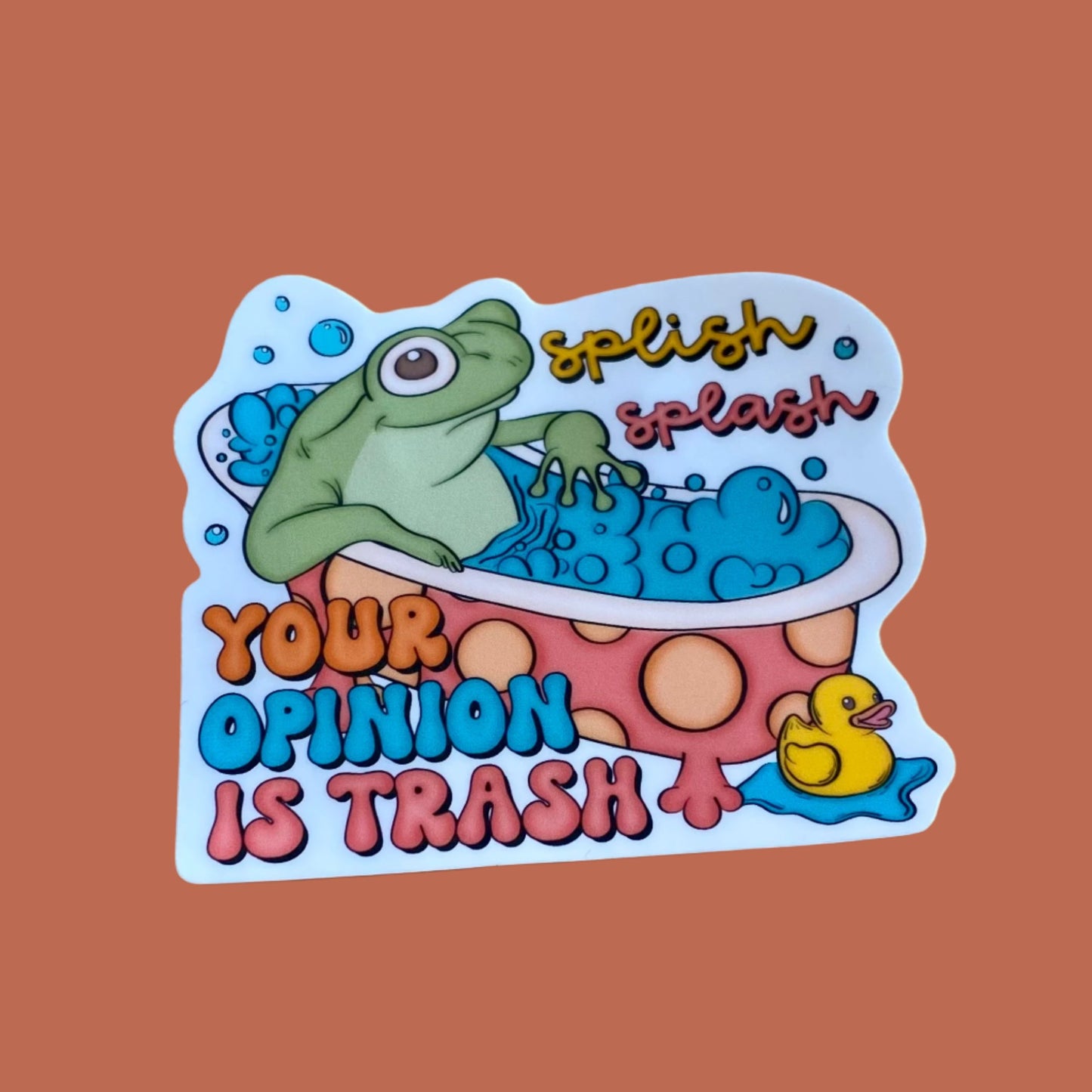 Your Opinion Is Trash Vinyl Sticker