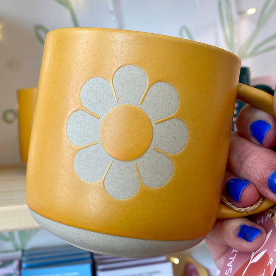 Ceramic Yellow Daisy Mug