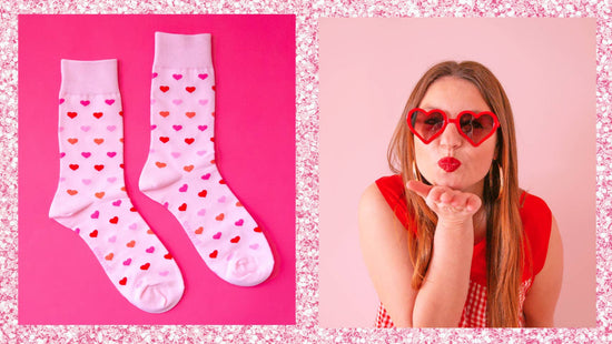 Heart Crew Socks Valentines Day