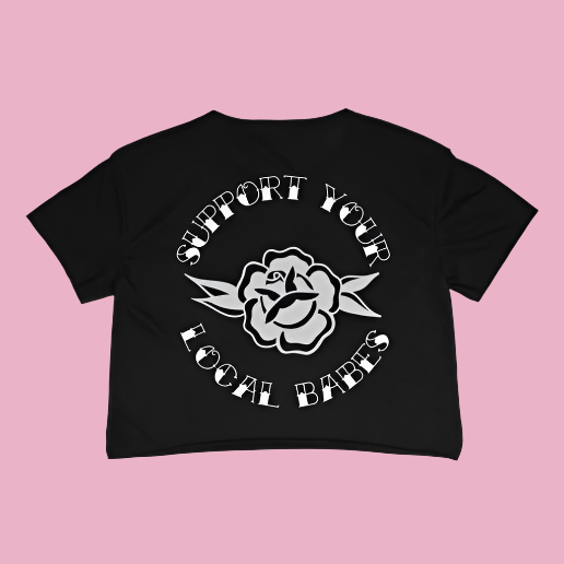 Support Your Local Babes Crop-Top T-Shirt