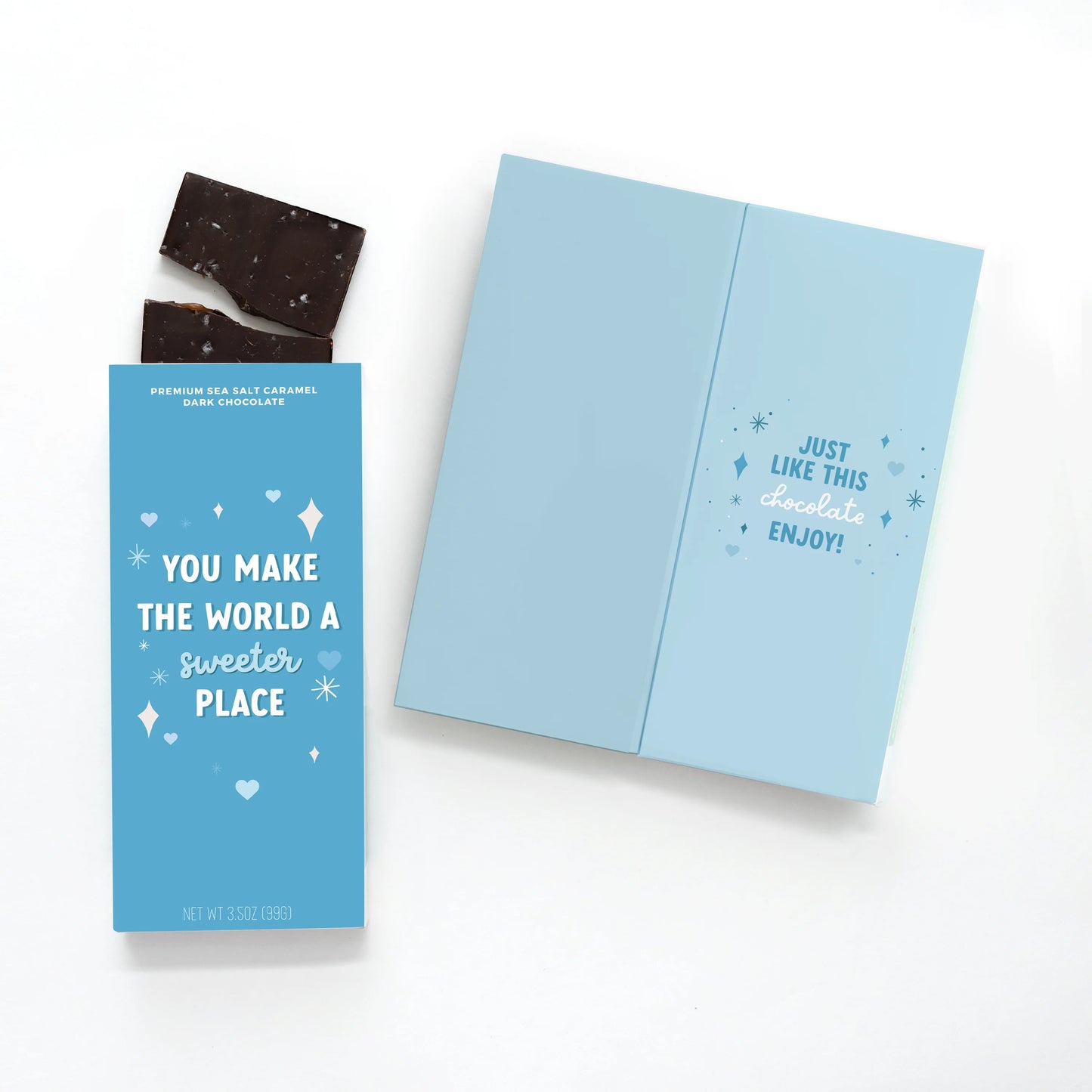 You Make the World a Sweeter Place - Card & Chocolate Bar