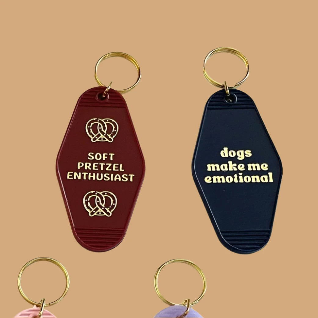 Soft Pretzel Enthusiast Motel Style Keychain