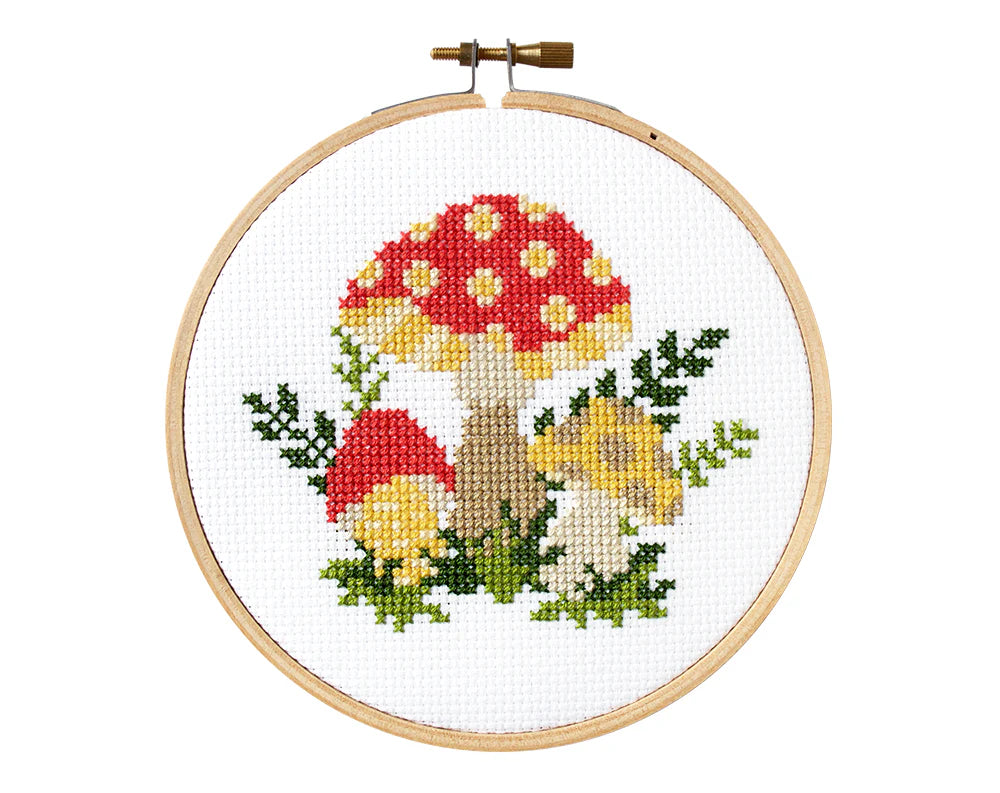 Mushroom Cross Stitch Kit