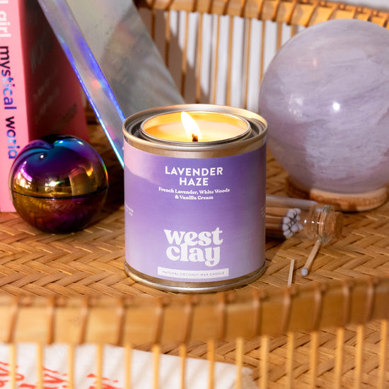 Lavender Haze Candle - Lavender White Woods & Vanilla Cream