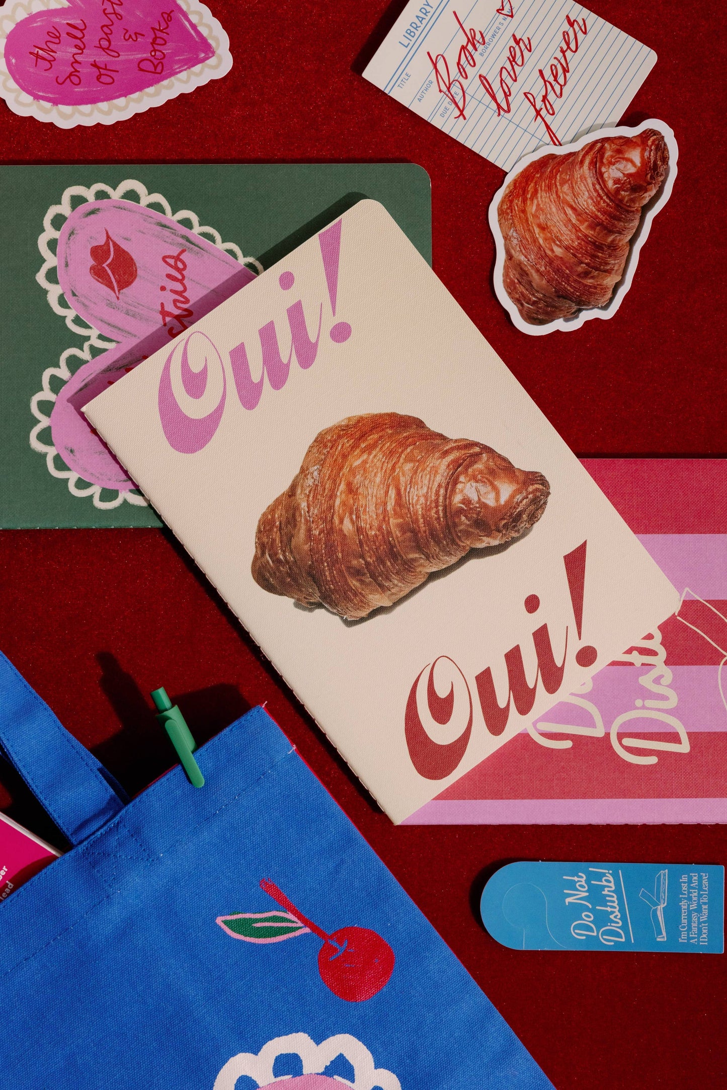 Pastries and Books - 3 Notebook Set