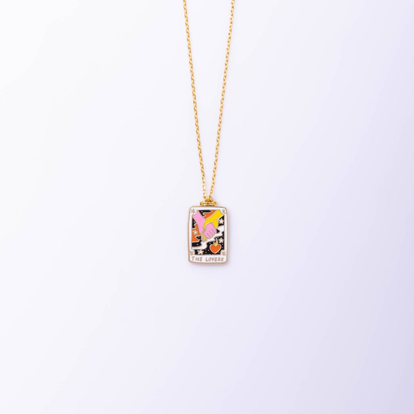 Tarot Lovers Pendant Necklace