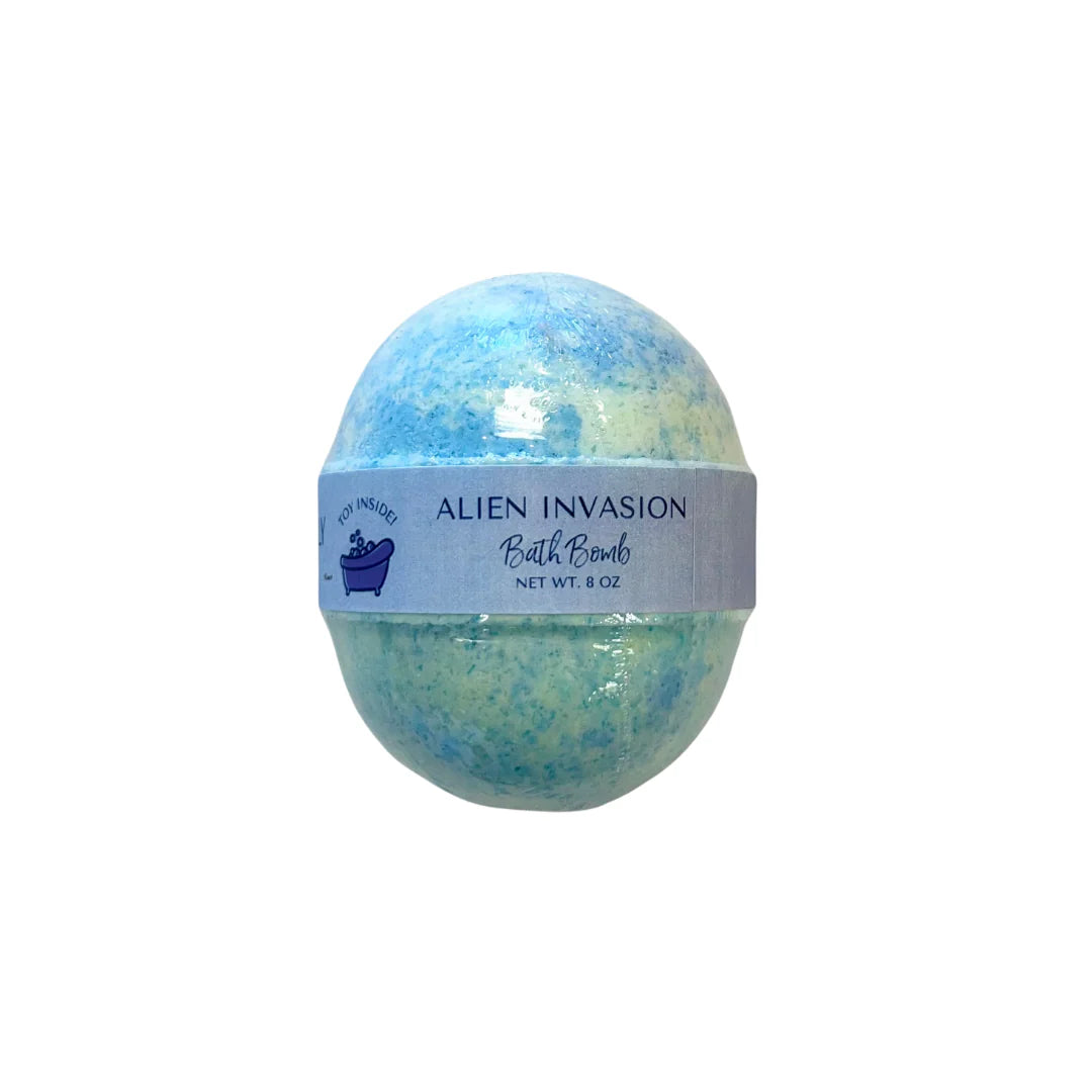 Alien Invasion Toy Bath Bomb - Green Apple