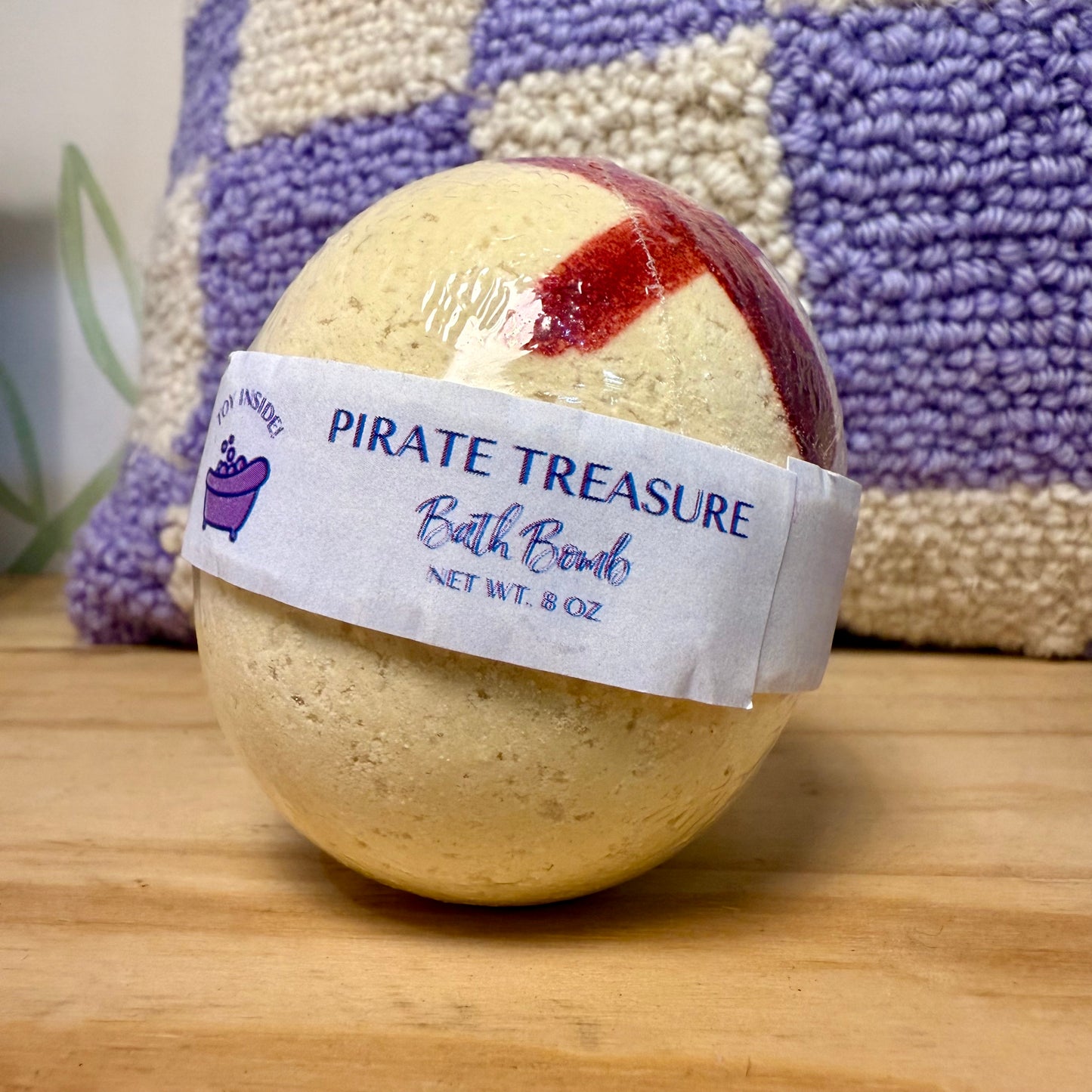 Pirate Treasure Toy Bath Bomb - Honey, Toffee & Warm Musk