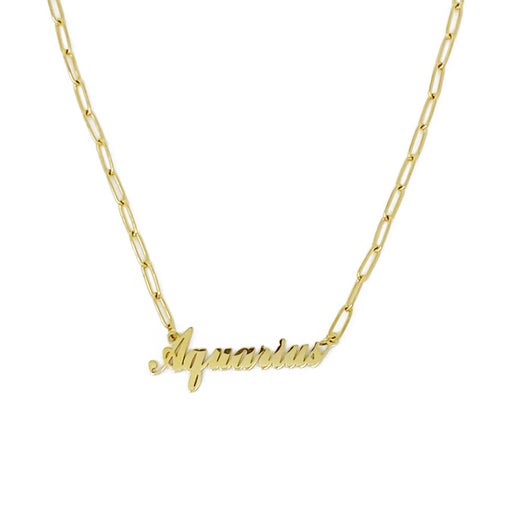 Zodiac Gold Chain Necklace