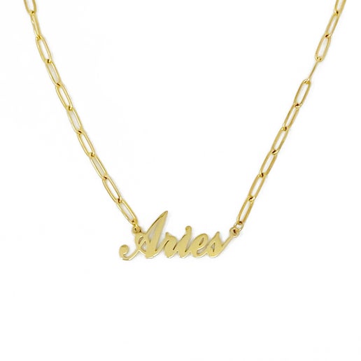 Zodiac Gold Chain Necklace