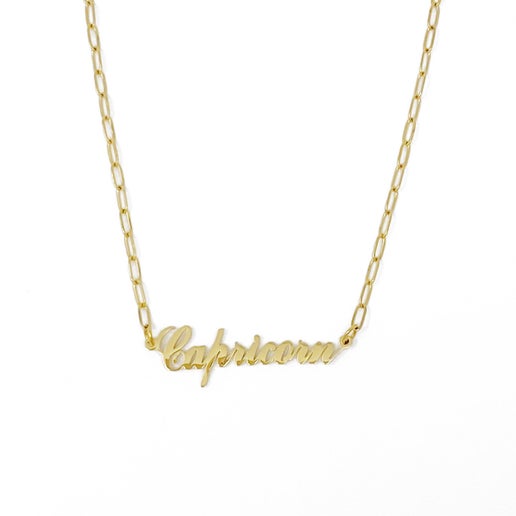 Zodiac Gold Chain Necklace