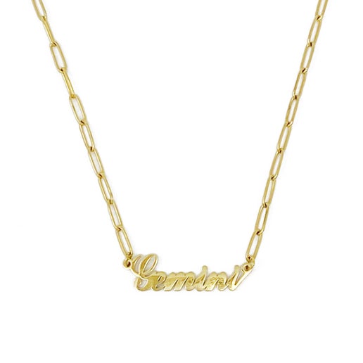 Zodiac Gold Chain Necklace