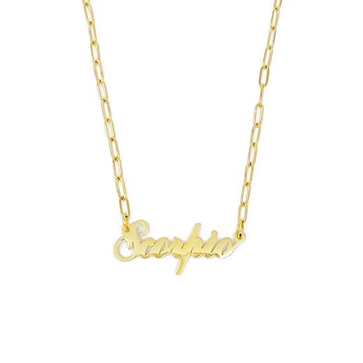 Zodiac Gold Chain Necklace