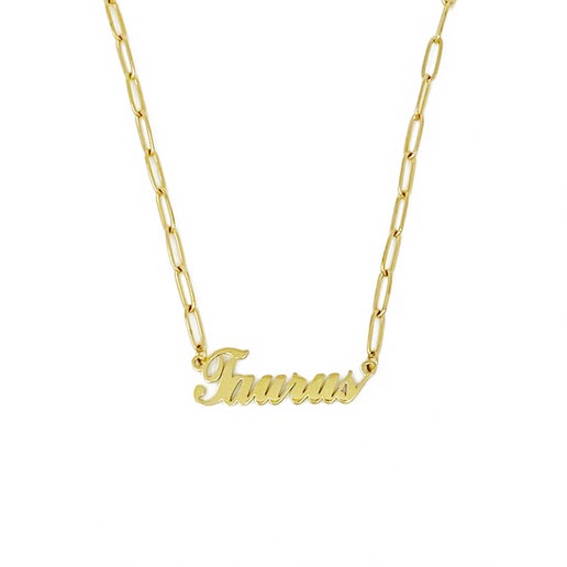 Zodiac Gold Chain Necklace