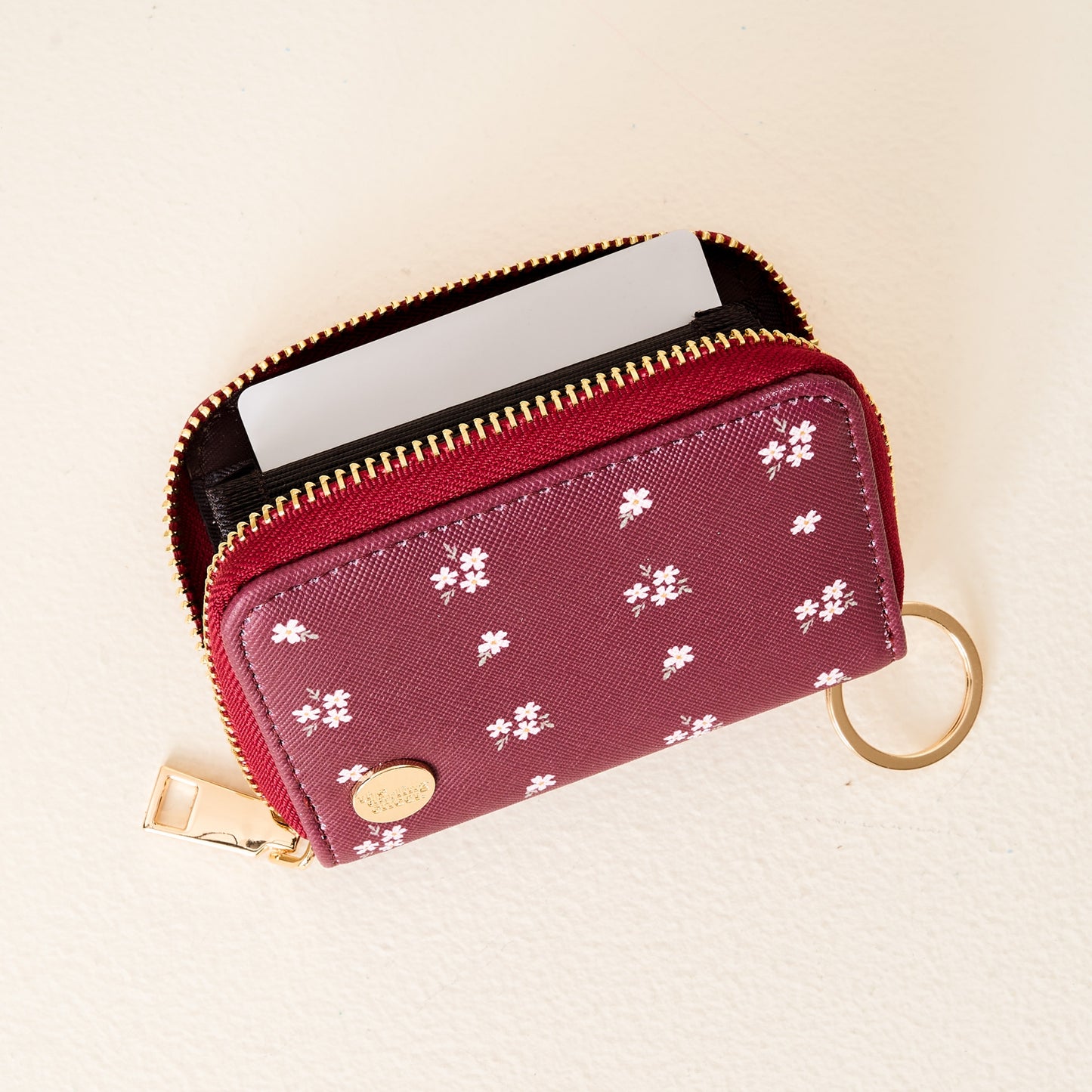 Zip Around Wallet - Pretty Posies Plum