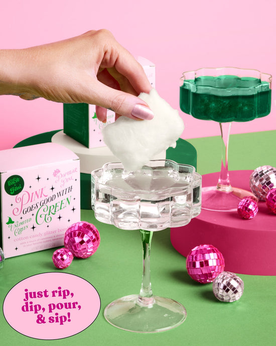 Wicked Glitter Bombs - 4 Cotton Candy Drink Bombs