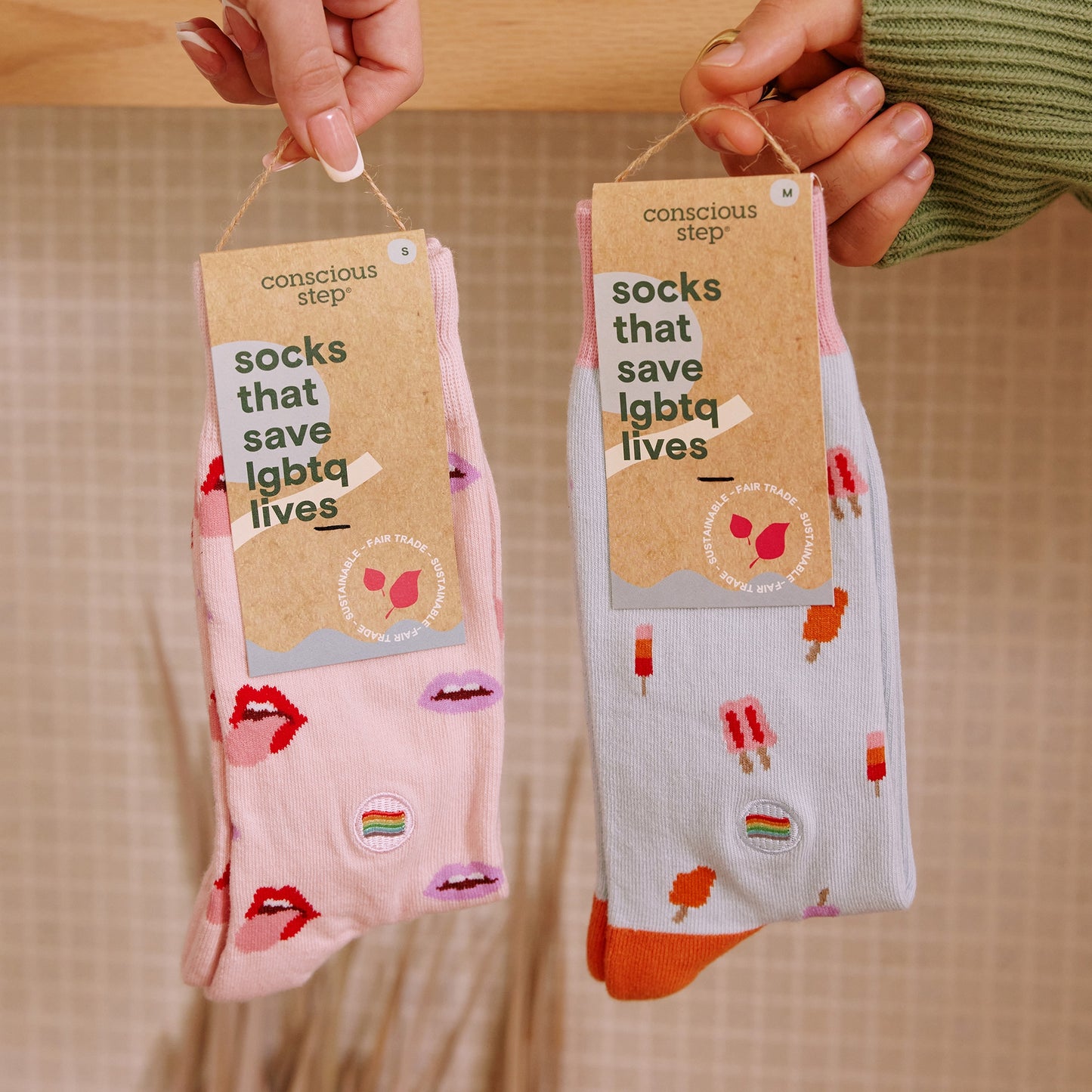 Socks that Save LGBTQ Lives (Pink Lips)