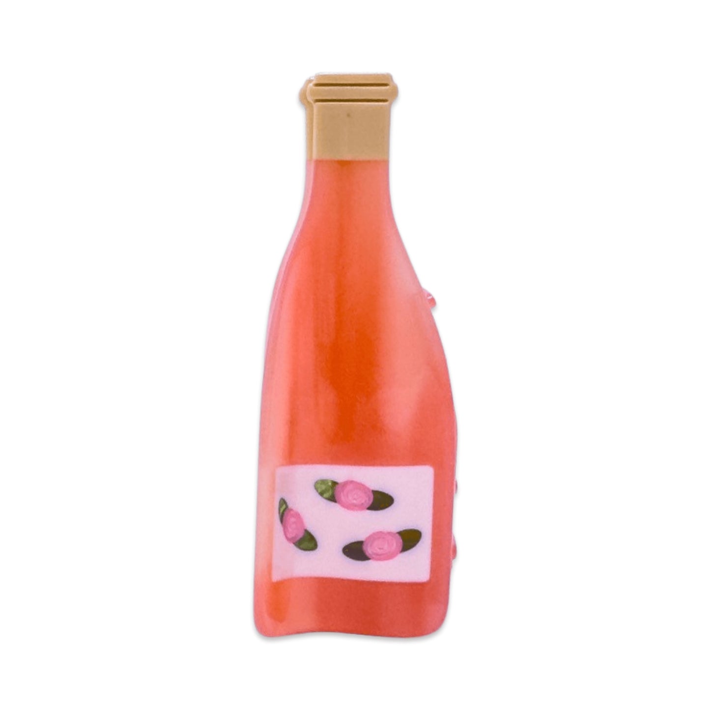 Rose Wine Bottle Hair Claw Clip