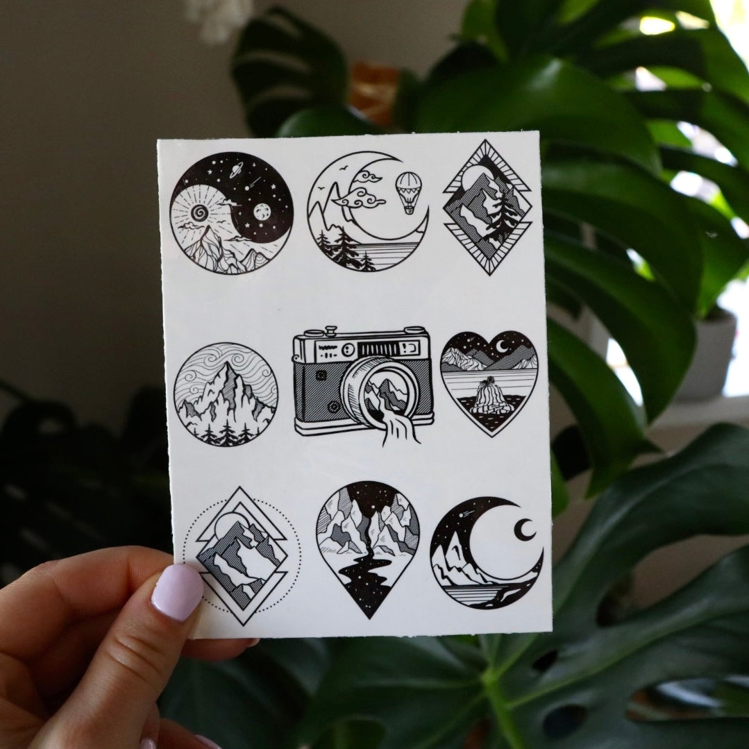 Temporary Tattoos - Mountains