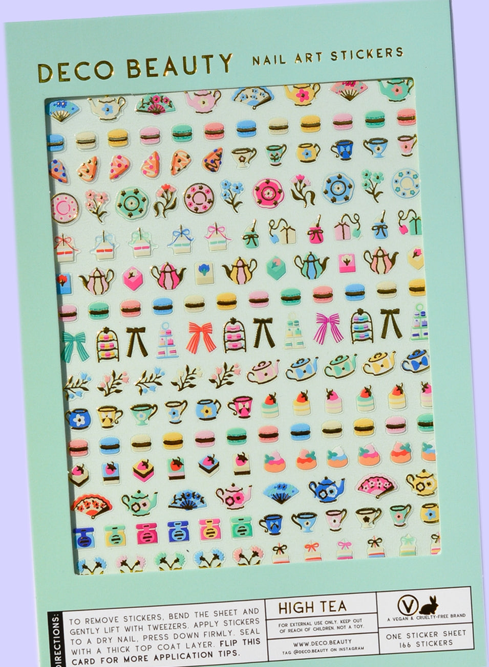 Nail Art Stickers - High Tea