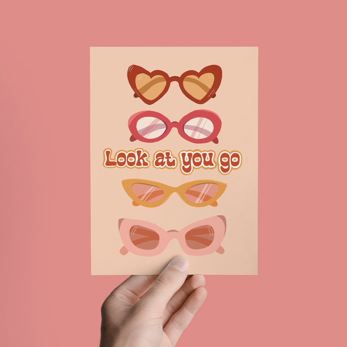 Look At You Go Congratulations Sunglasses Greeting Card