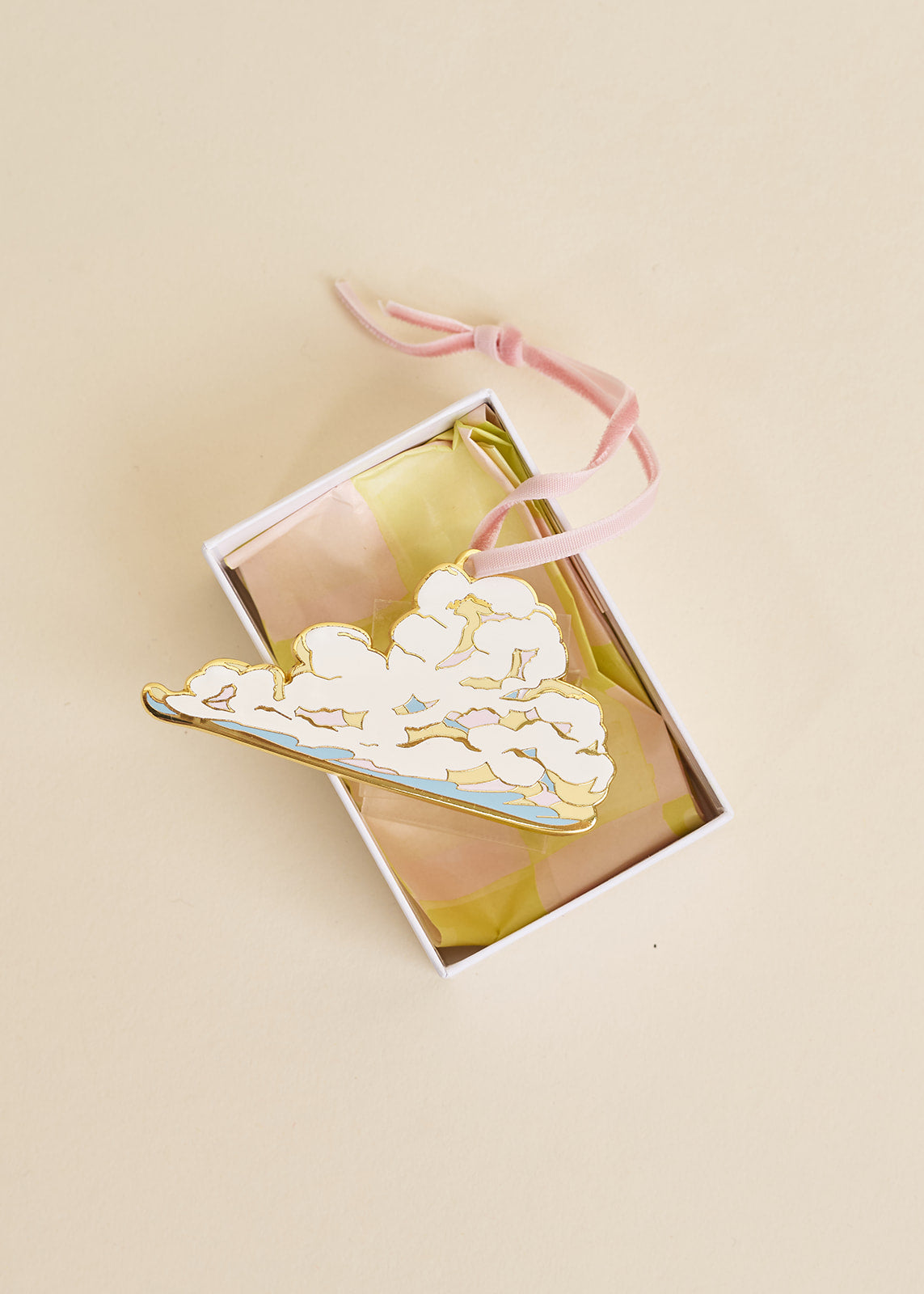 Cloud Enamel Christmas Ornament