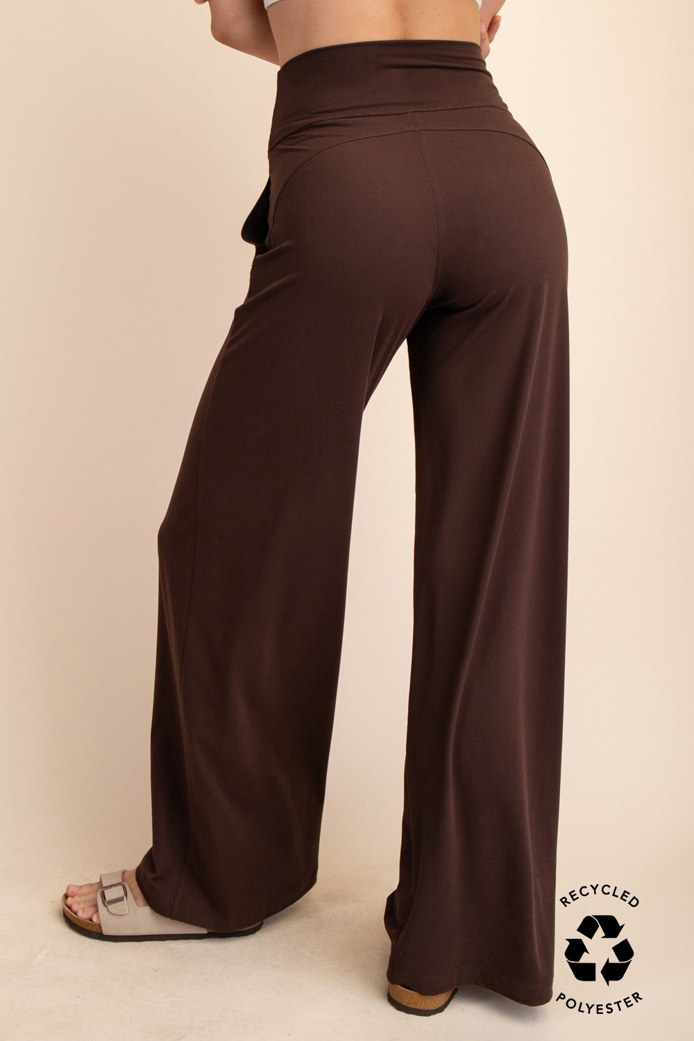 Espresso V-Waist Butter Wide Leg Pant