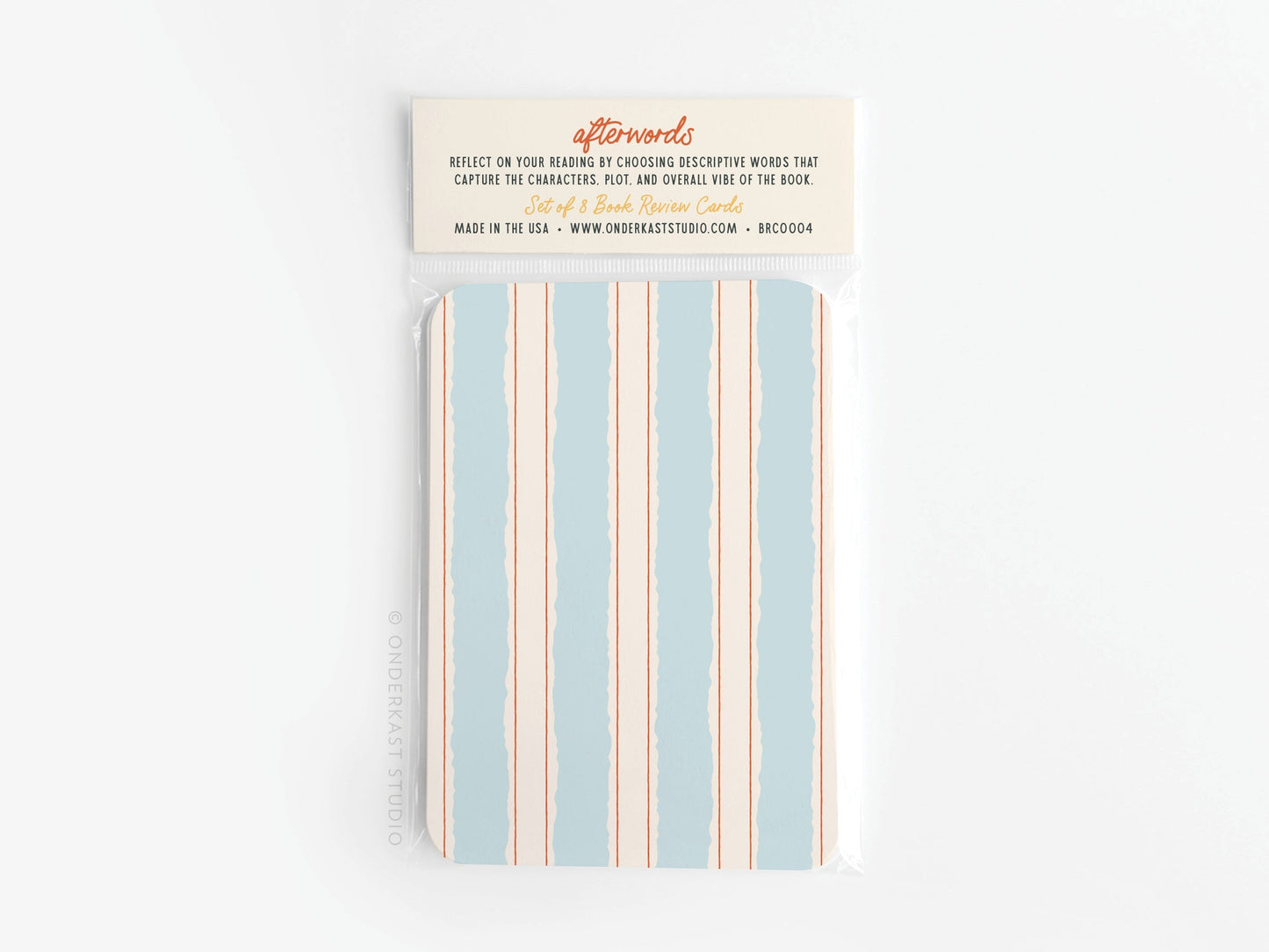 Afterwords Book Review Cards