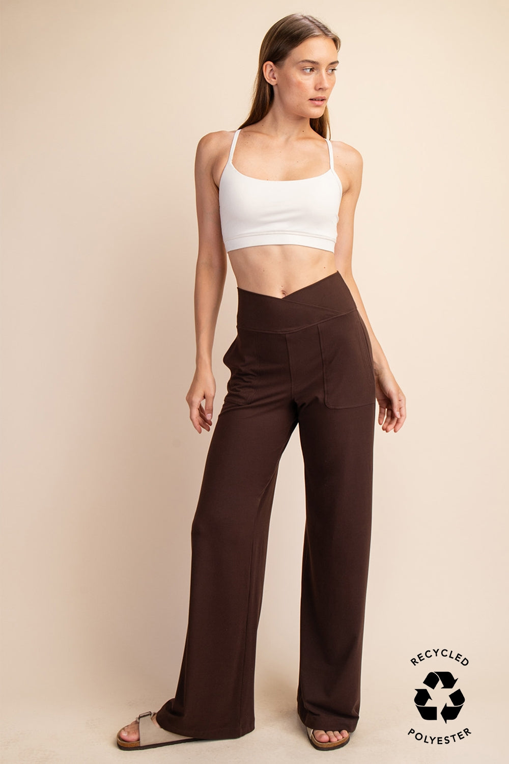 Espresso V-Waist Butter Wide Leg Pant